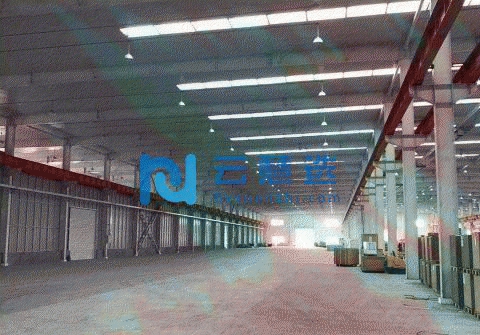 王稳庄5000平米钢结构厂房出租，带天车